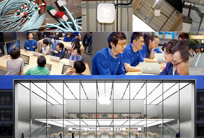Apple Store 体验中心－无线WIFI－AP网络覆盖施工